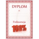 750 dyplom 100% frekwencji
