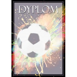 DYP120 dyplom piłka nożna komplet 25 szt.