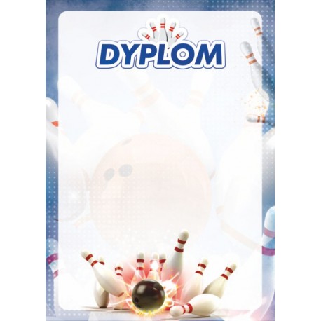 D114 dyplom kręgle bowling