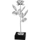 Statuetka metalowa róża M8606