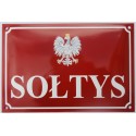SOŁTYS GODŁO szyld emaliowany