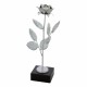 Statuetka metalowa róża M2225