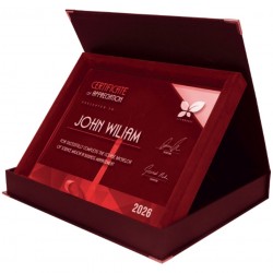 Dyplom szklany w etui DS154